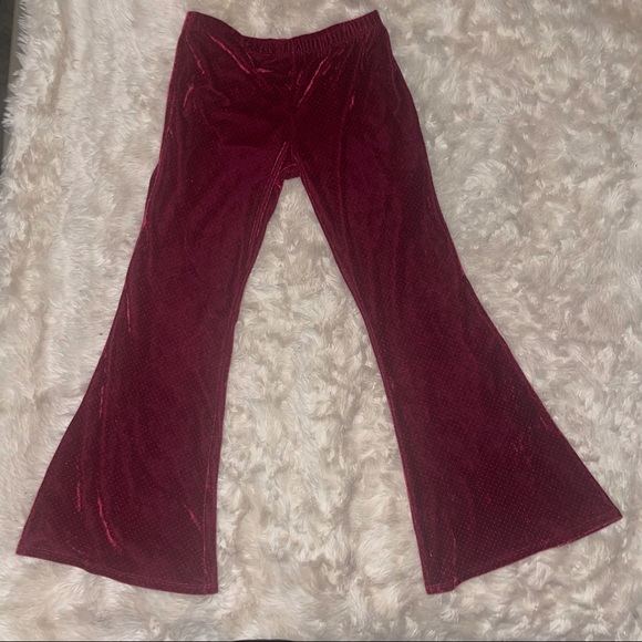🌺🍇2 pc Cranberry Splash Velour Set🍇🌺 - Picture 4 of 5